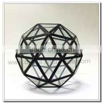 Teardrop& Octagonal& Dodecahedron& Icosahedron Small Beautiful Glass Geometric Terrarium - geometric terrarium glass handicraft