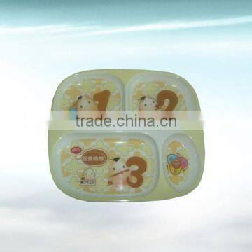 New 100% Melamine Children Lunch Dinner Meal Party Plate