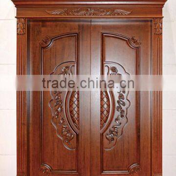 domineering double oak wood door