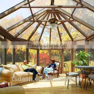 Curved Glass Roof Sunroom or Patio Room With Aluminum Frame photo-4