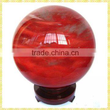 Delicate Red Quartz Crystal Ball For Wedding Take Away Gifts