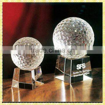 Best Seller Clear Crystal Golf Ball For Table Centerpieces