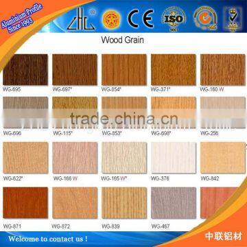 Great!!OEM wood texture aluminium profiles,finished wooden pictures of aluminium windows,diverse wood finish aluminium profiles