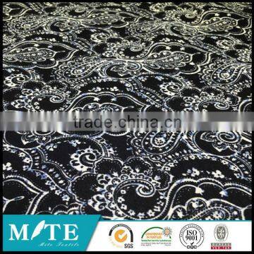 2016 newest Main Products FDY Knit Polyester Printed velvet fabric for nightgown/bathrobe/home textile/car