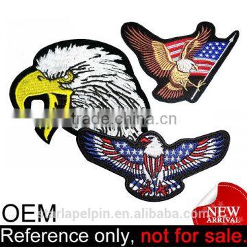 Customized patch embroidery brand blue eagle logo