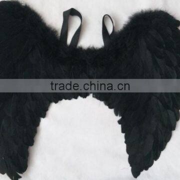 2015 hot- sale sexy feather wing -black