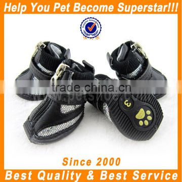 JML wholesale mesh breathable black dog shoes footwear pets accessories