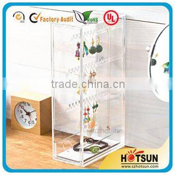 Free design high end acrylic jewelry display cases