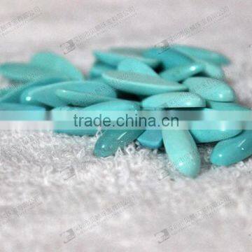 Hot Sale Blue Turquoise, Gemstone Pear Cabochons for Jewelry Setting photo-5