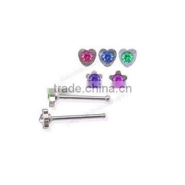 unique Rings body piercing jewelry straight nose stud