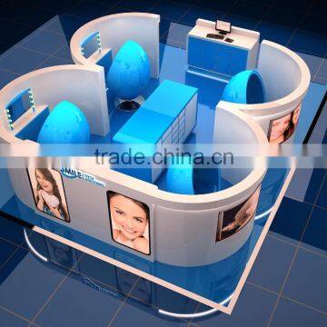 Western style teeth whitening kiosk mall teeth whitening kiosk for sale with MDF and Baking paint