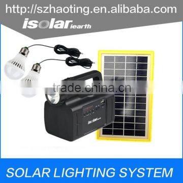 2W IS-1366S Portable Phone Chargers Solar Lanterns, Rechargeable 6V 4500mAh Lead-acid Battery photo-4