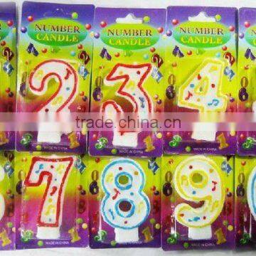 Wholesale new number birthday candle 0-9, available in 0 1 2 3456789 BIRTHDAY CAKE CANDLE NUMBER 5 PARTY BLUE