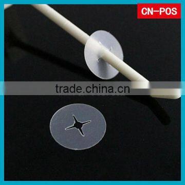 display transparent plastic stopper for hanging pole