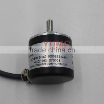 YUMO ISC3806 1000PPR 5V CNC System Solid Shaft Encoder Optical Price Incremental Rotary Encoder photo-3