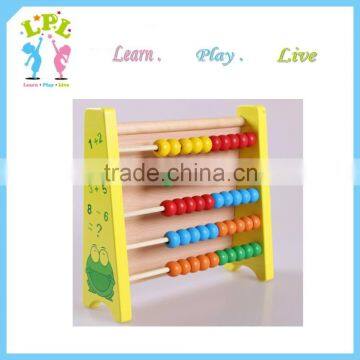 Custom different size and shape wood kids baby educational toy wood abacus