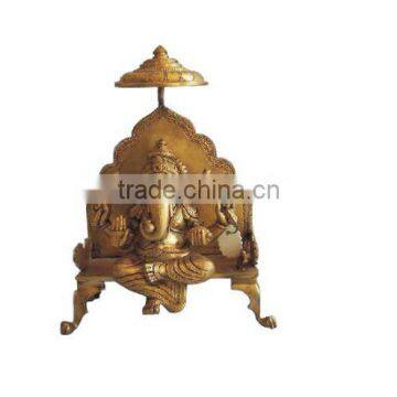 Hindu God Sculpture Ganesha, brass statue