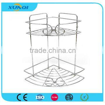 2 Tier Chrome Wire Storage Rack for Bathroom /Corner Rack/Shower Caddy/Bathroom Shelver DSCN1441