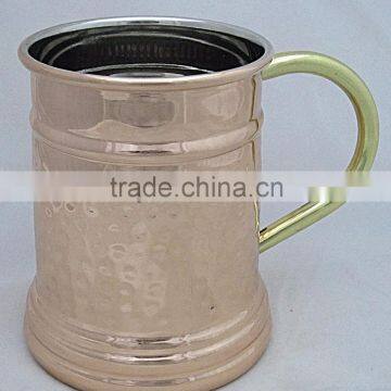 Mugs Drink ware Type and Metal Material Copper Mug for Vodka and Moscow Mule Big Mug Nickel Inside