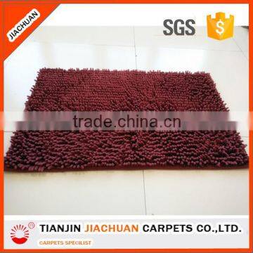 pvc back microfiber anti-slip chenille mat