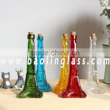 colorful tower drinking glass bottles wishing bottle