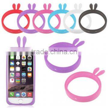 Rabbit Ears Flexible Soft Universal Silicone Bumper for Phone Skin Case Cover Frame for Most Phone