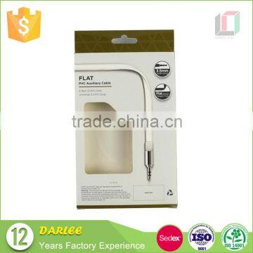 China Unique Spot uv Embossed Custom Recyclable Usb Cable Paper Box With Logo photo-5