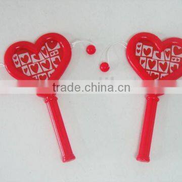 Heart-Shaped Rattle-Drum