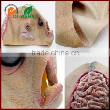 Halloween Rubber Human Alien Head Latex Mask photo-6