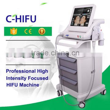 No Pain Skin Tightening Portable HIFU Machine /HIFU Wrinkle Eye Lines Removal Remover 5 Painless Heads HIFU Machine High Frequency Machine For Face High Intensity Focused Ultrasound