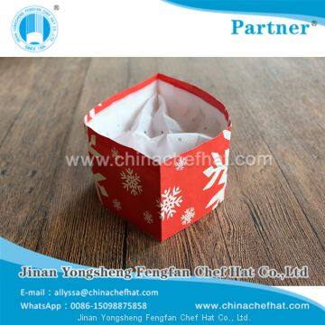 Christmas red paper overseas forage cap