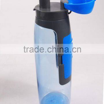 PLASTIC WATER BOTTLE WITH STORAGE COMPARTMENT photo-2
