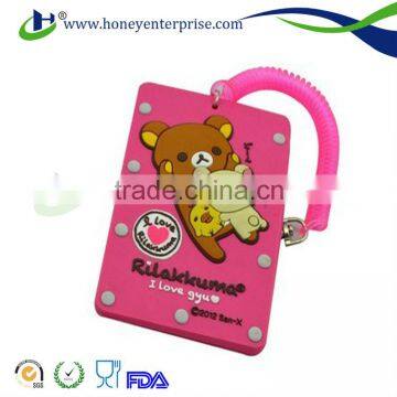 Colorful and lovely cartoon plastic luggage tag enjoy travel