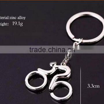 Wholesale 3D bicycle metal key chains/hot sale 3d metal bike key chains and key rings