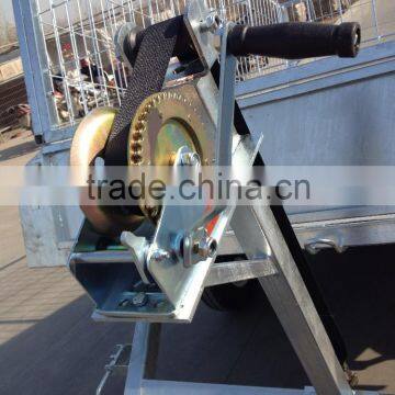 Heavy duty dual or single axel galvanized hydraulics boat trailer for boat trailer winch