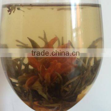 100% Handmade Blooming Flower Tea with calendula and Osmanthus Flower