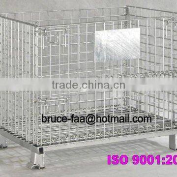 Zinc Galvanizing Storage Wire Basket/folding Cage