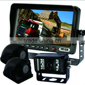 7" Digital Screen Monitor Support Three-channel night vision car rear view ir system