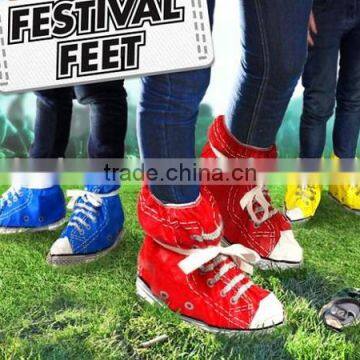 Cool!Waterproof festival feet red shoes cover,Protective feet shoes footwear bag in rain weather