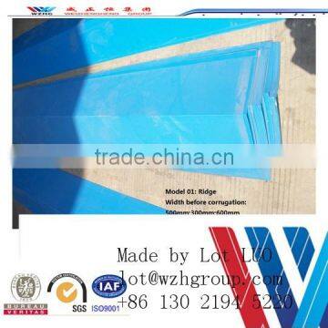 Hot Sale Ridge (Covering Sheet) / Prime Colored PPGI Corrugated Steel Roof Cladding and Ridge /PPGI Corrugated Sheets Ridge photo-4