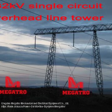 Megatro 132kv angle steel tower