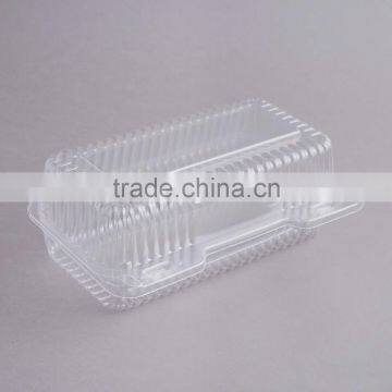 Durable Packaging Deep Clear Hinged Plastic Container, BOPS Clamshell Food Take Away Box for Cake, Hotdog photo-2