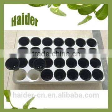 Hot high quality 28 holes white plastic nursery seeding tray