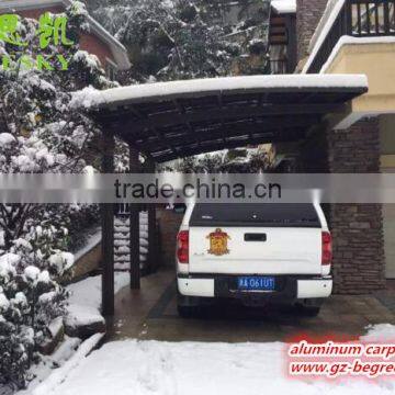 DIY Easy Installation Cantilever Aluminum Carport With Arched Roof photo-2