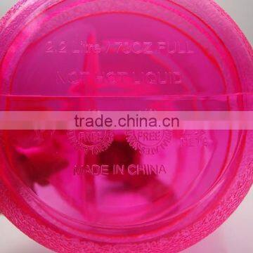 2.2L Gym Fitness Protein Water Bottle Jug/bpa Free Shaker Bottle photo-4