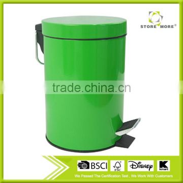 Colored trash can pedal bin for 8L