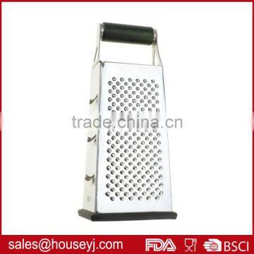 stainless steel 4 side grater cheese grater vegetable grater with soft grip handle