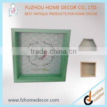Hanging Wire Frame Shelf With Colorful Cube Sets photo-2