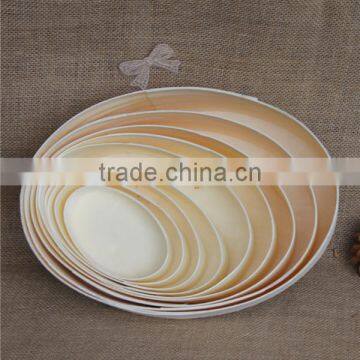 Oval Cheap Natual Balsa Wood Craft Oriental Jewelry Box photo-5