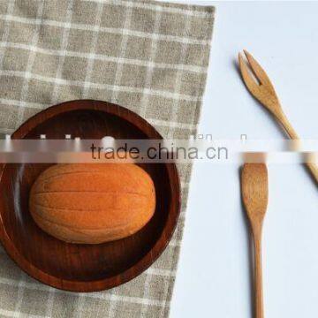 CY047 Natural Wooden Mini Spoon Fork Janpan Style Bamboo Fork Tableware Kit photo-5